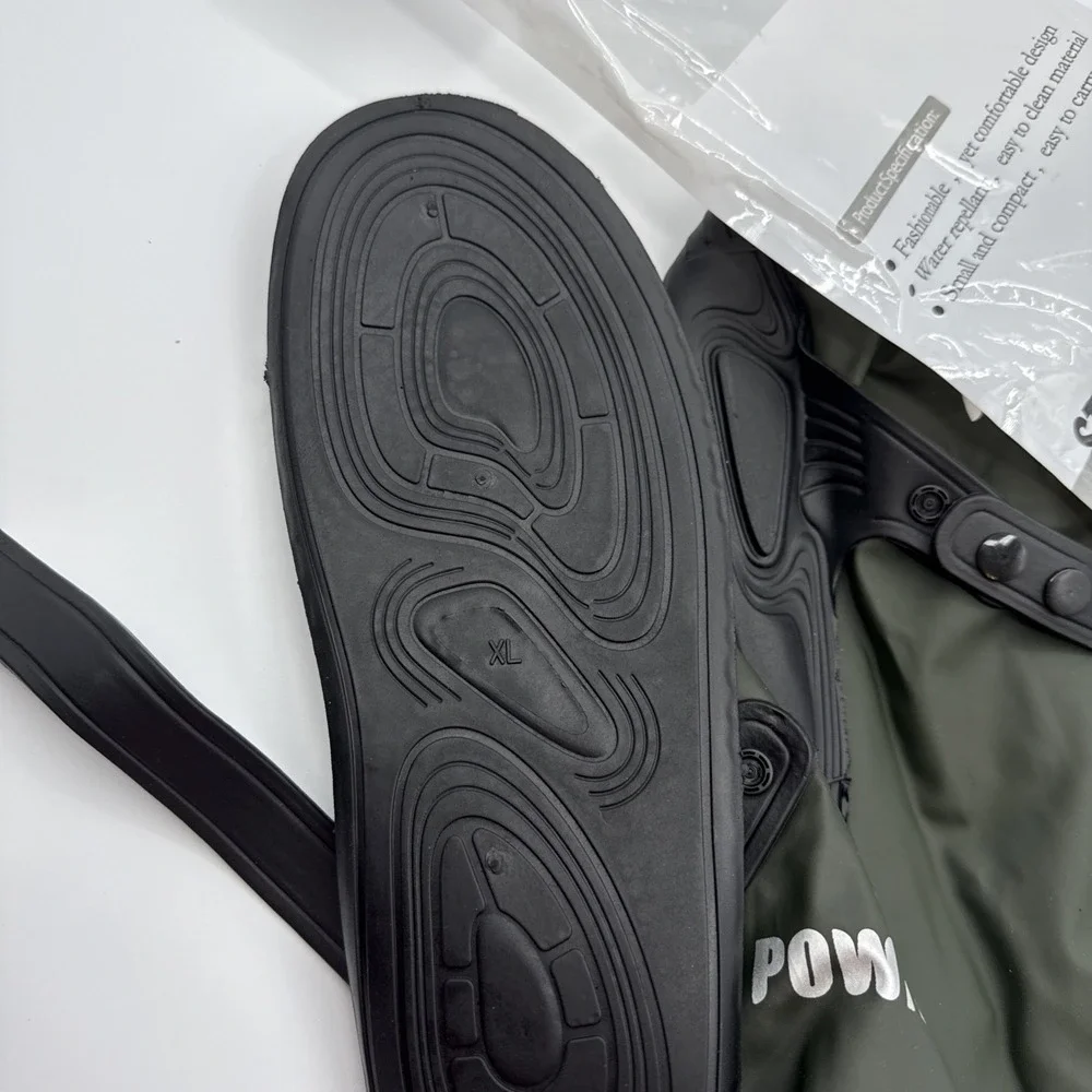 POWNEW Waterproof Rain Shoe Covers for‎ Men and Women size XL Hunter Green